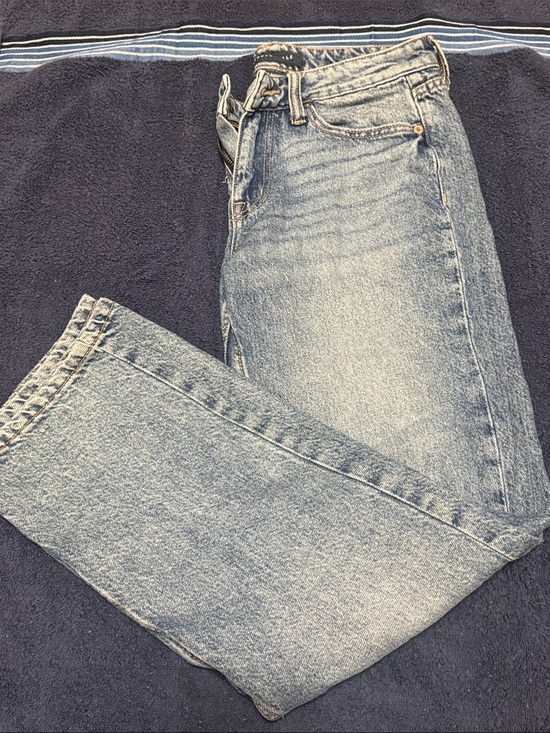 Aeropostale Denim - Aeropostale Low Rise Baggy Light Blue Straight Leg Jeans size 00 Short
